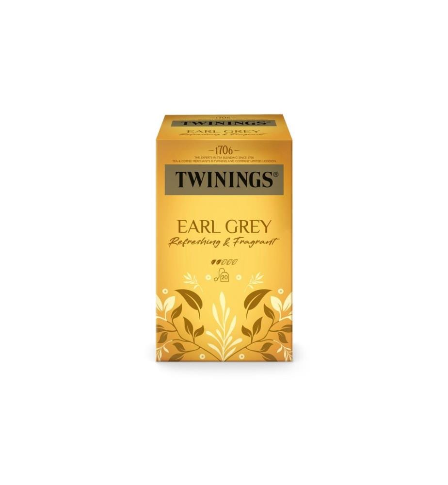 TWININGS - Sachet de thé Earl Grey 20 pièces