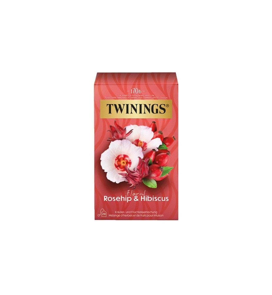 TWININGS - Sachet de thé Églantier & hibiscus 20 Pièce/s