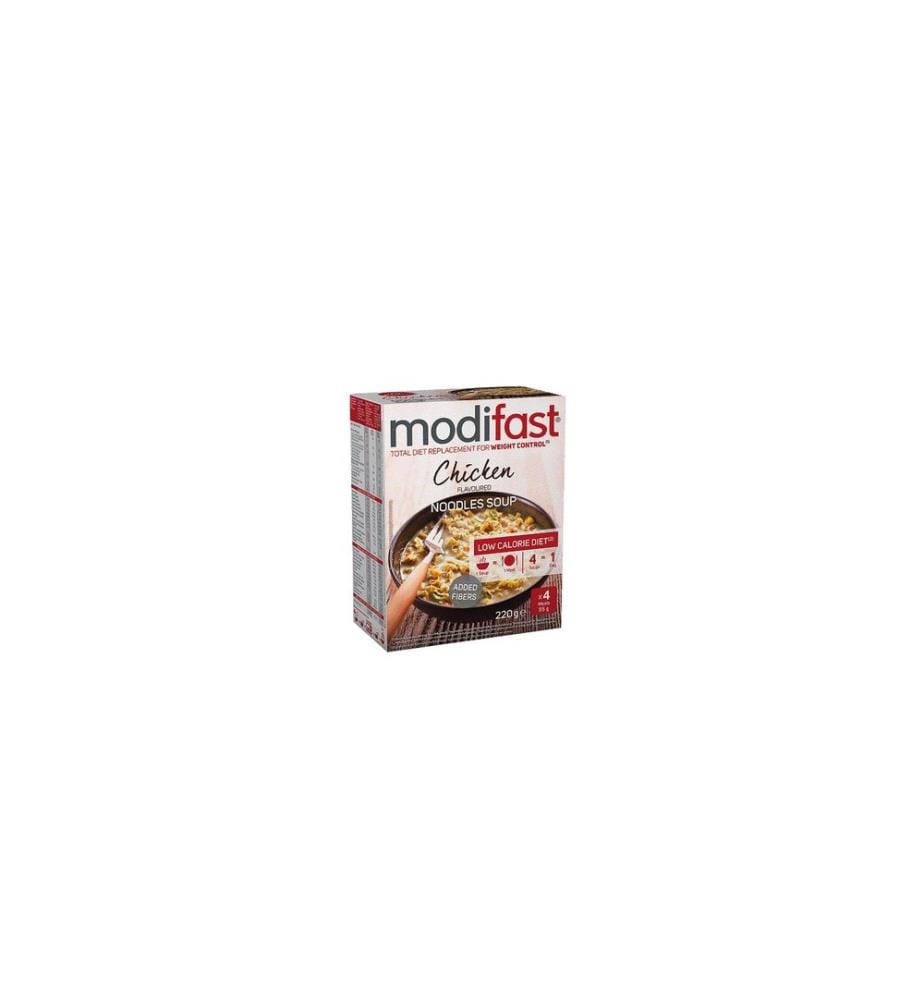 Modifast - Soupe de nouilles au poulet 4 x 55 g
