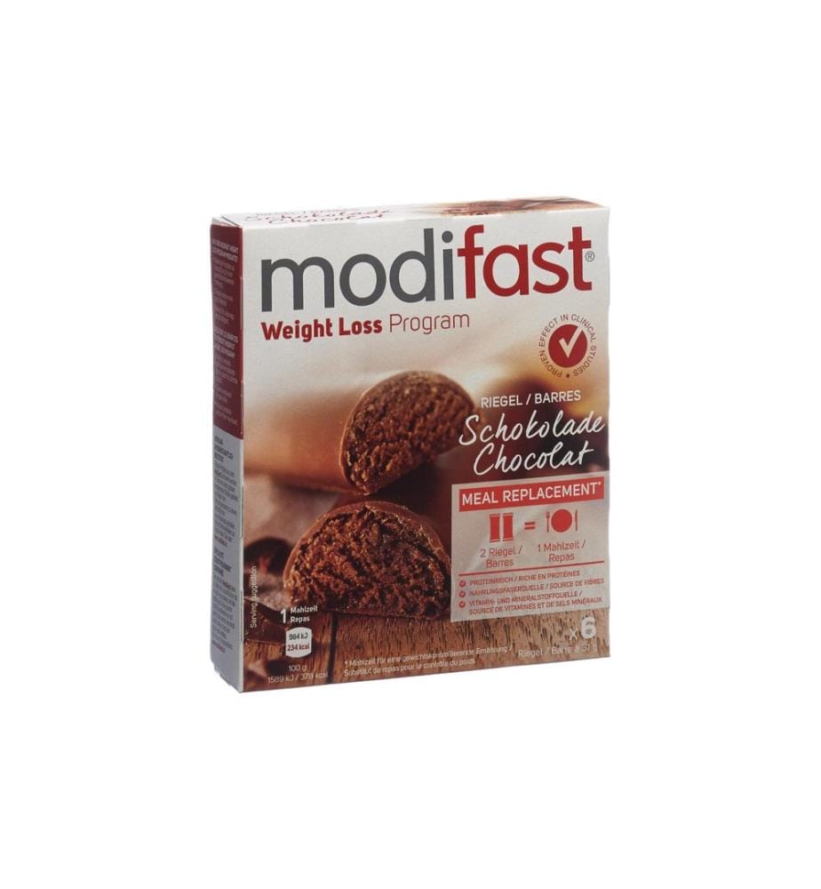 Modifast - Barre au chocolat 6 x 31 g