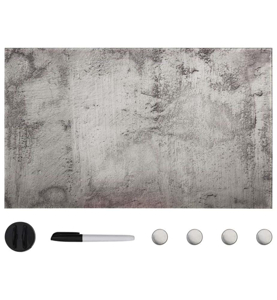 Tableau noir magnétique mural Verre 100x60 cm