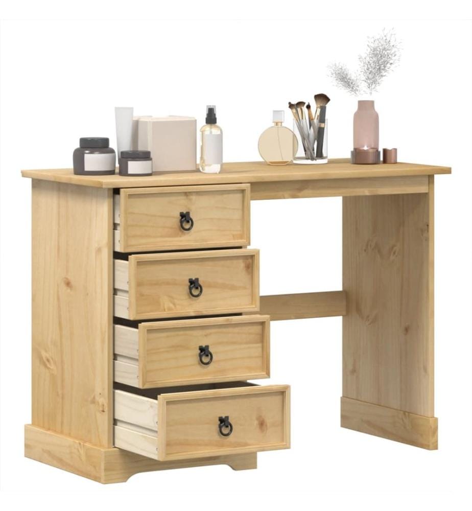 Coiffeuse Corona 104x47x75 cm bois de pin massif