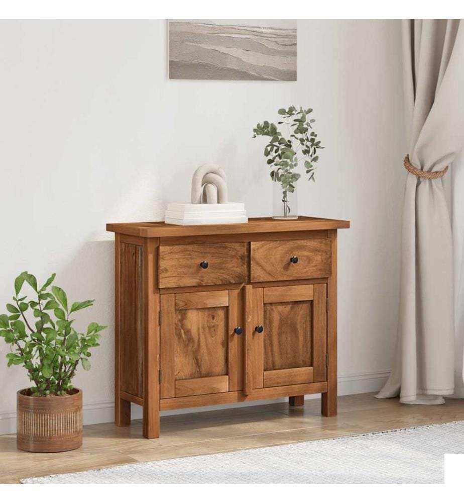 Buffet bois d'acajou massif 75x30x65 cm