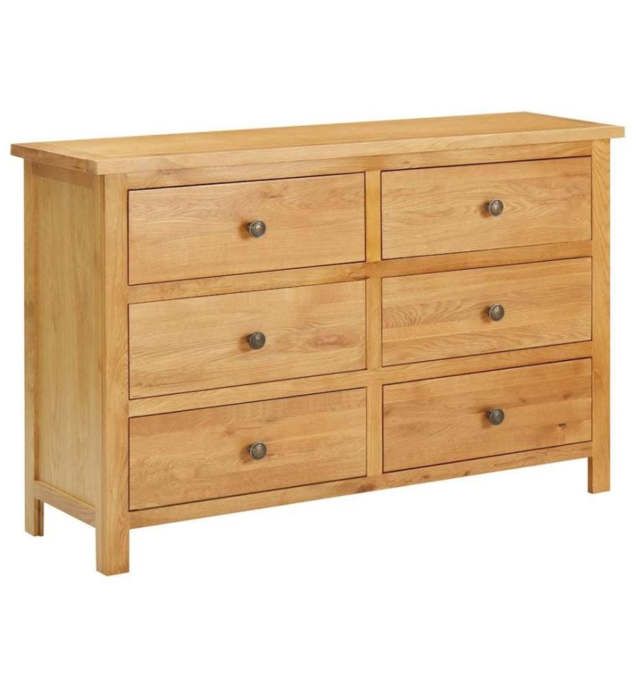Commode 105x33,5x73 cm Bois de chêne massif