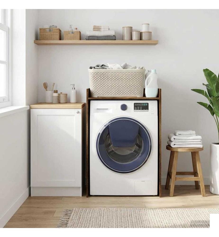 Armoire pour machine à laver Chêne fumé 67,5 x 48 x 97 cm