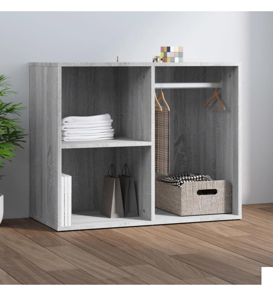 Armoire de dressing Sonoma gris 80x40x65 cm Bois d'ingénierie