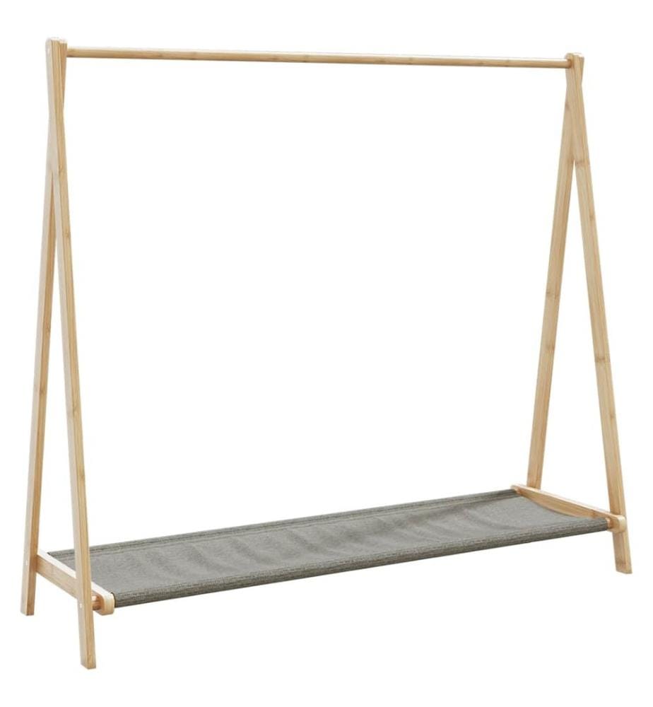 Porte-vêtement avec étagères 106x34x102 cm bambou