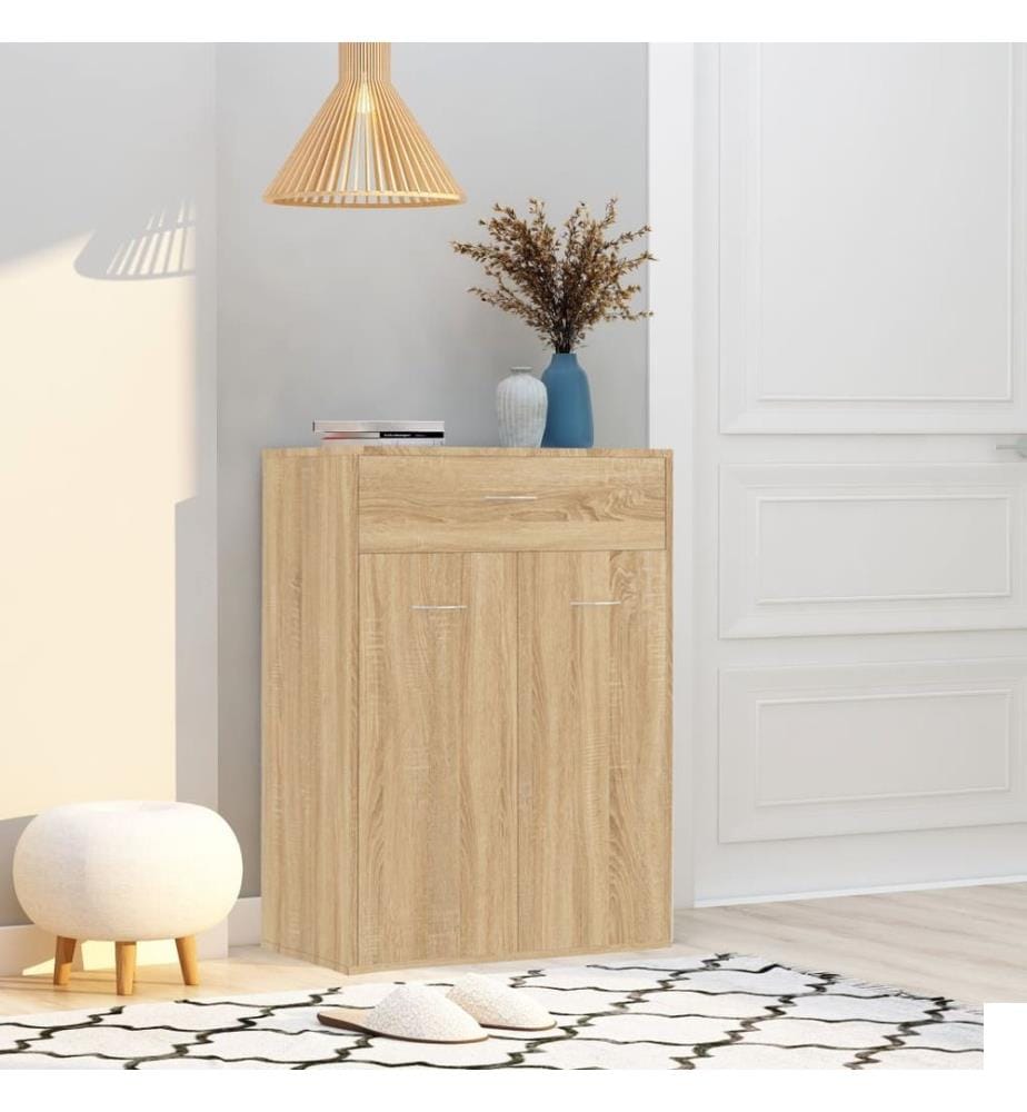 Armoire à chaussures Chêne sonoma 60x35x84 cm Bois d'ingénierie