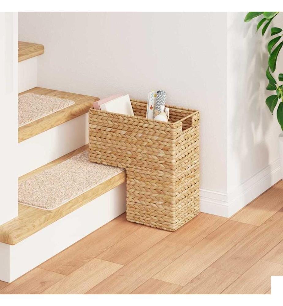 Panier d'escalier Naturel 38 x 20 x 40 cm Jacinthe d'eau