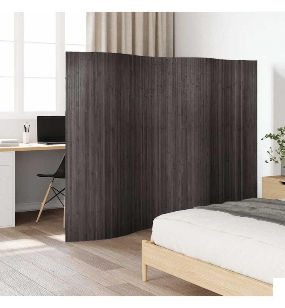 Cloison de séparation bambou gris largeur 250 cm hauteur 165 cm