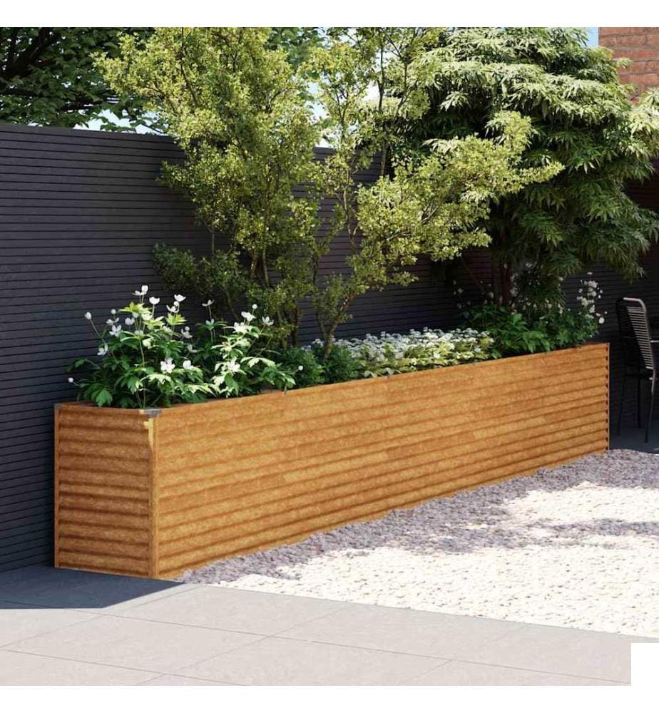 Jardinière surélevée 482 x 50 x 69 cm Acier Corten