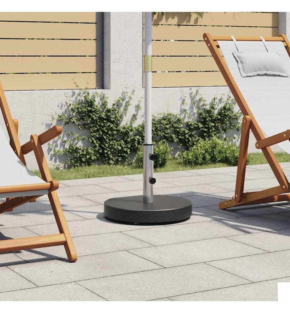 Socle de parasol Granite 28,5 kg Rond Noir