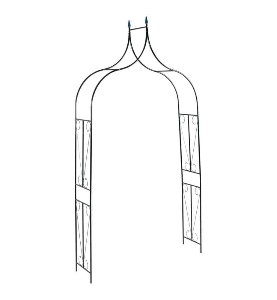 Voûte de jardin Vert foncé 142x37x275 cm Fer
