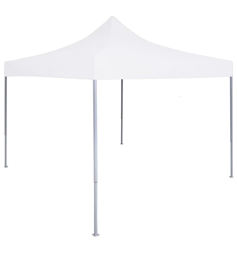 Tente de réception pliable professionnelle 3x3 m Acier Blanc