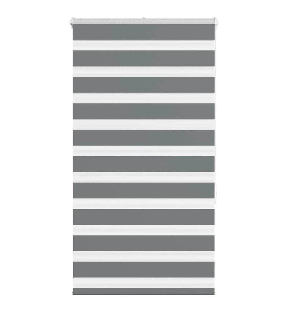Store zèbre gris foncé largeur du tissu 50,9 cm polyester