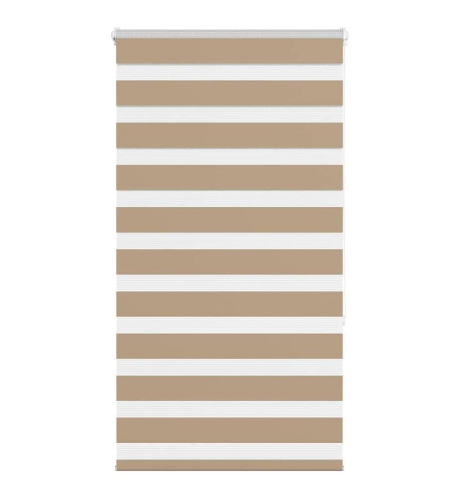 Store zèbre marron sable largeur du tissu 65,9 cm polyester