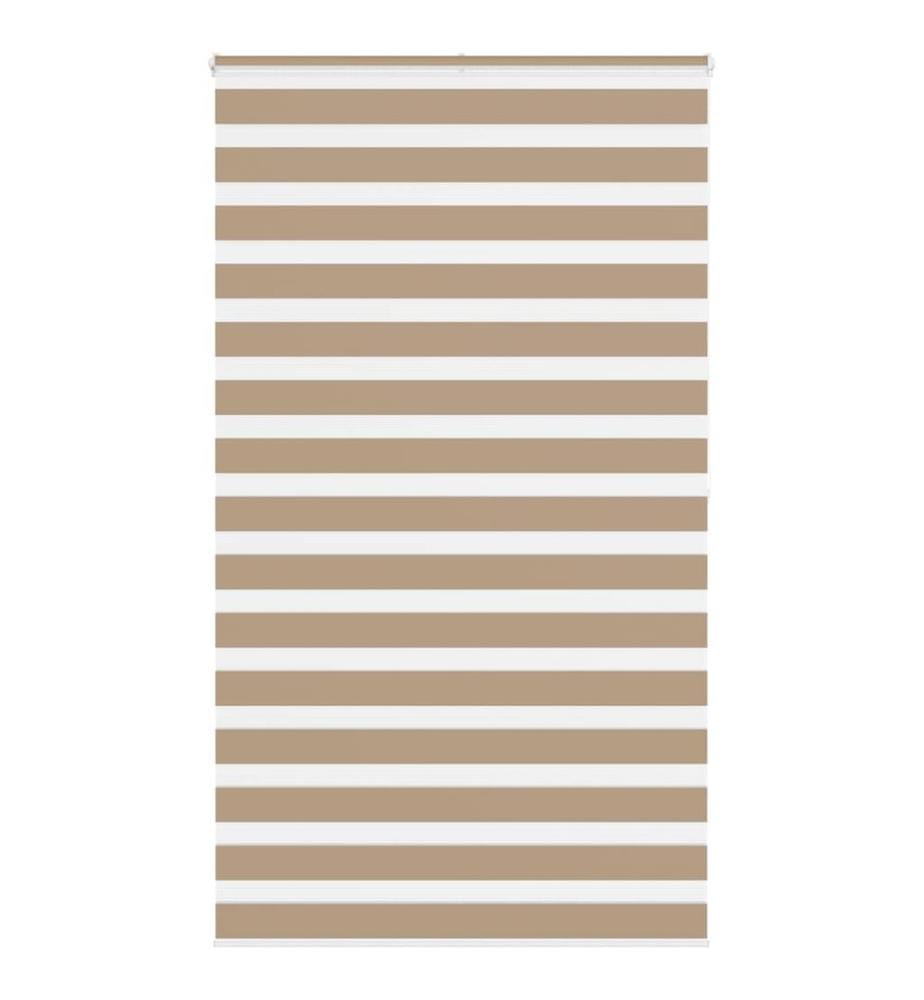 Store zèbre marron sable largeur du tissu 115,9 cm polyester