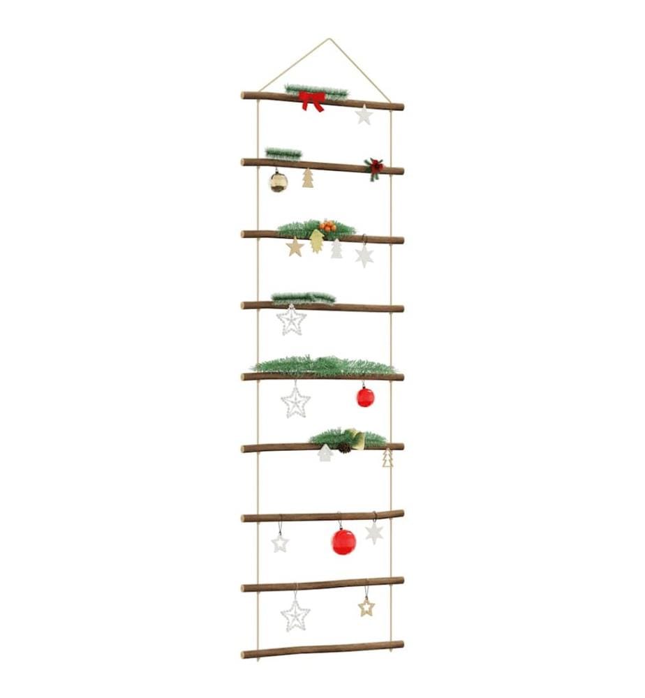 Décoration murale en forme d'échelle 50x150cm branche naturelle