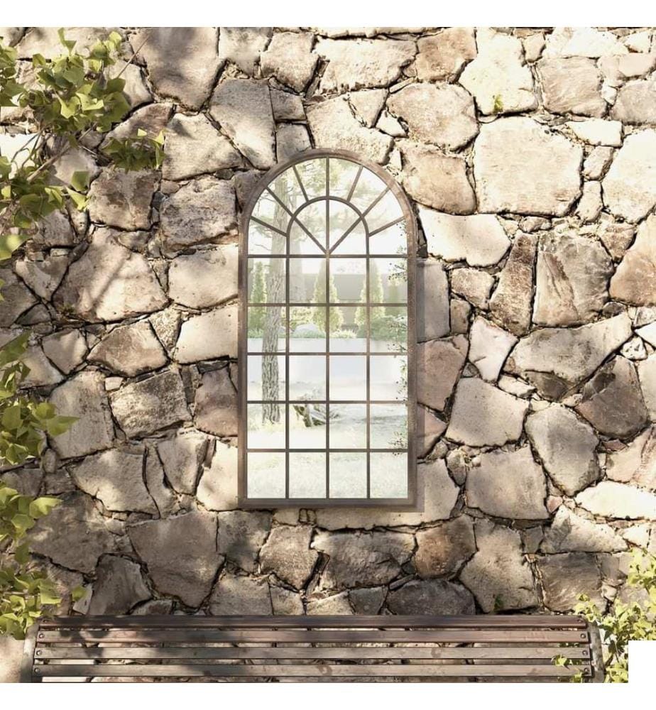 Miroir de jardin Sable 90x45 cm Fer pour utilisation extérieure