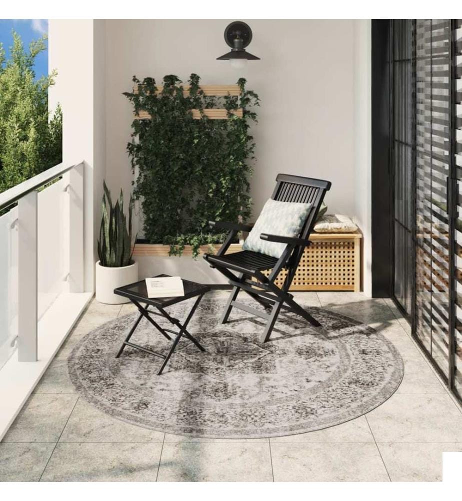 Tapis ARBIZU intérieur extérieur design vintage Ø 200 cm