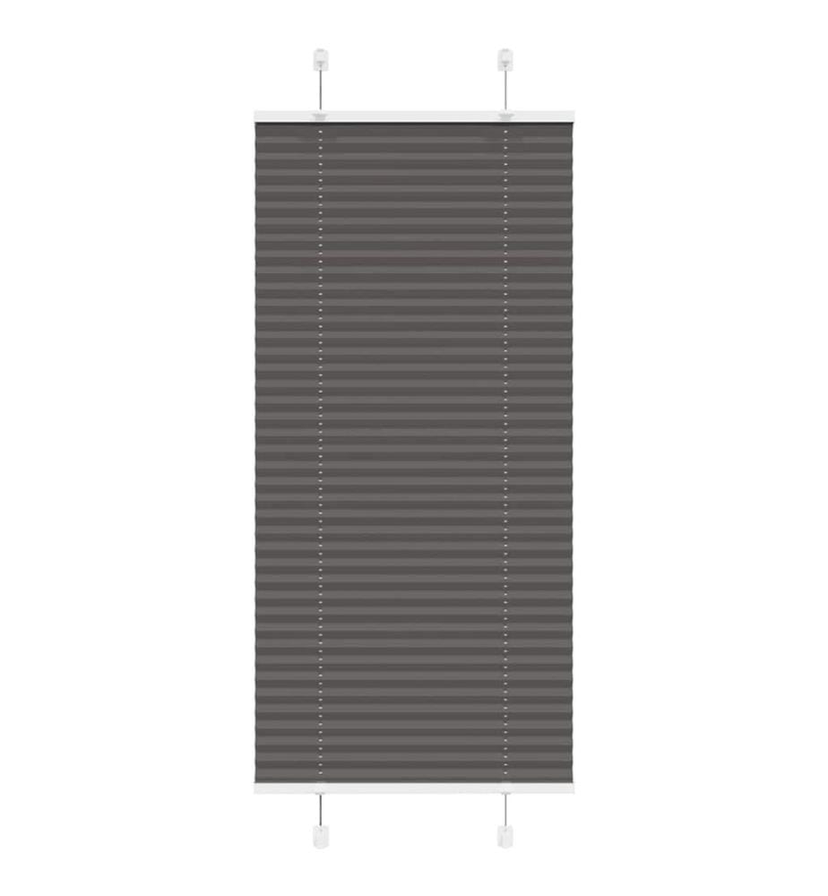 Store plissé noir 55x150 cm largeur du tissu 54,4 cm polyester