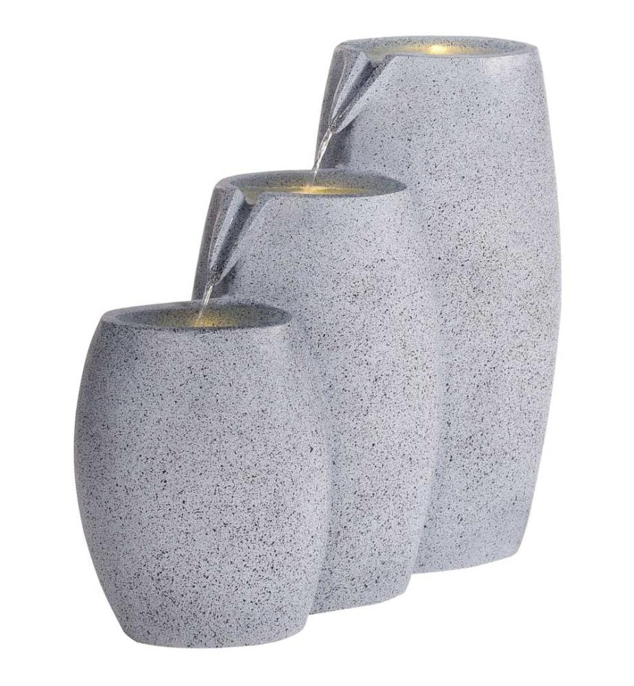 Fontaine de jardin ARKLE LED Gris