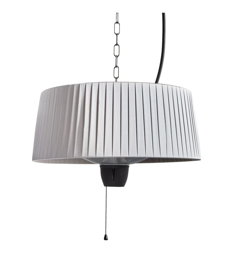 Chauffage de terrasse infrarouge suspendu ASCEA 1500 W Gris clair
