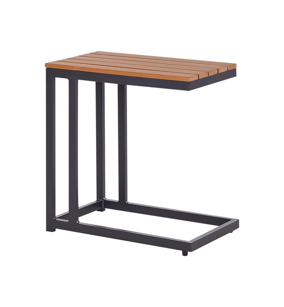 Table d'appoint pour le jardin MESSINA 60 cm 35 cm Noir