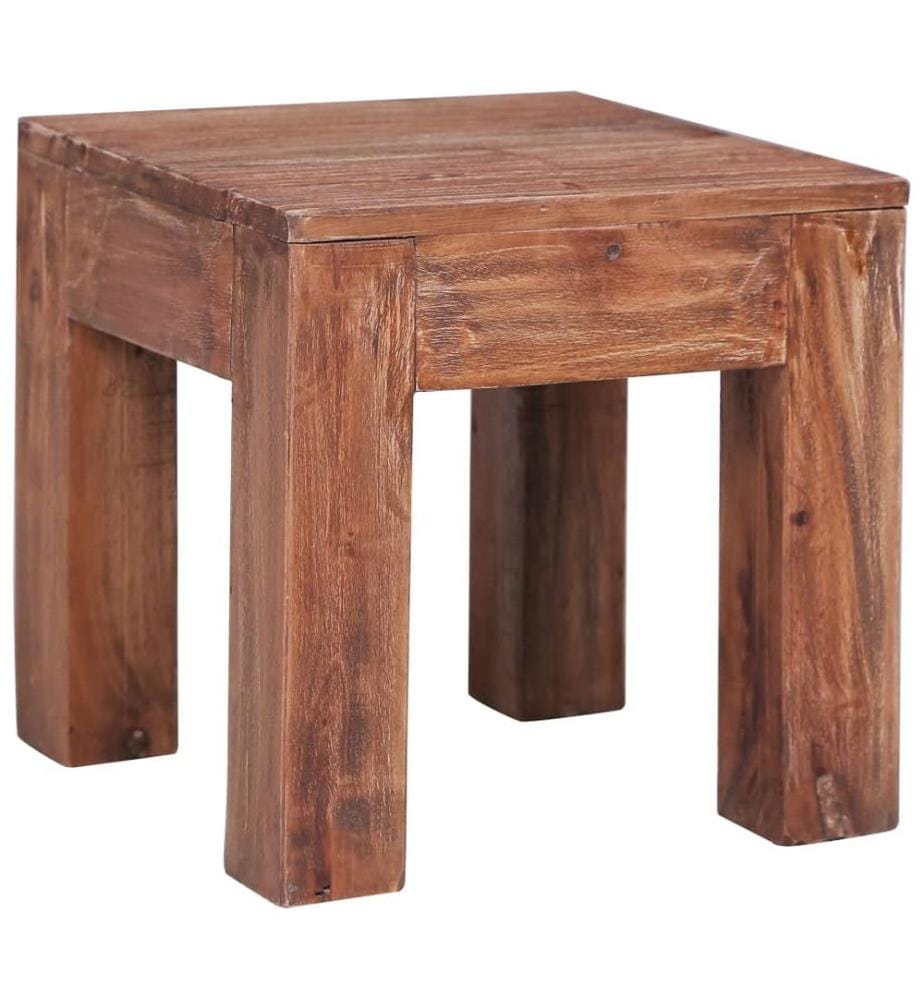 Table basse 30x30x30 cm bois d'acajou massif