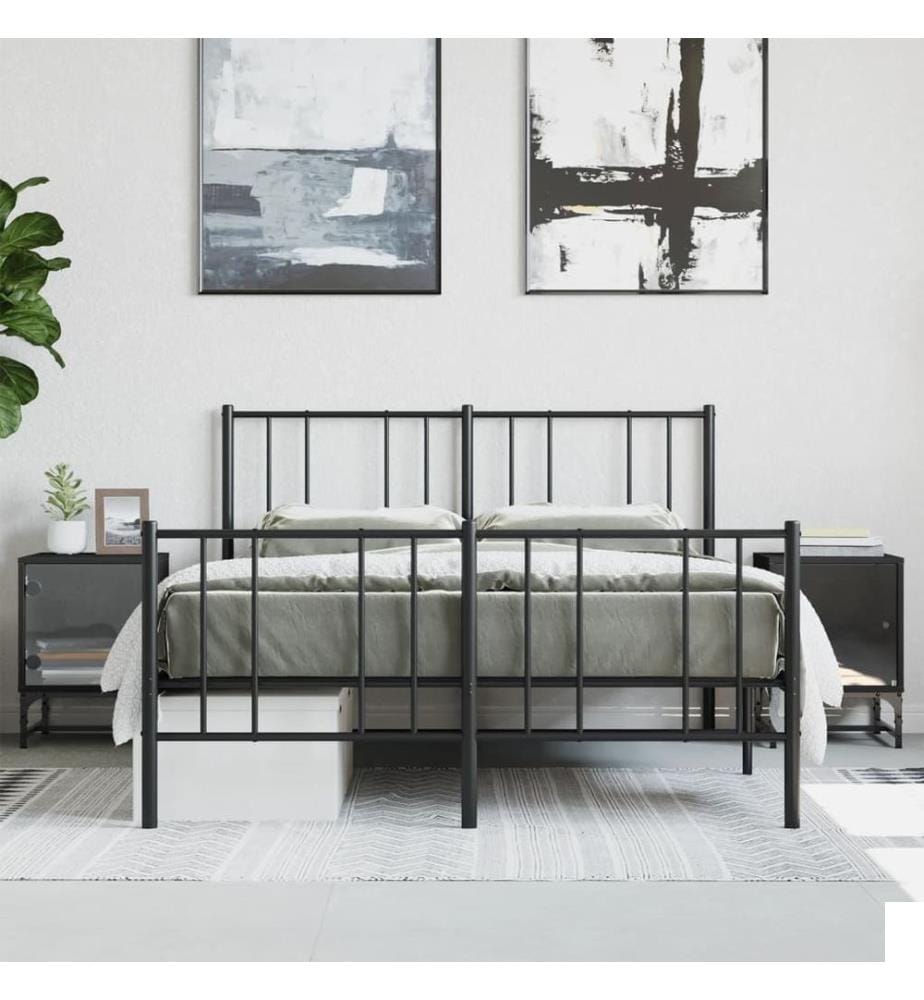 Tables de chevet avec portes en verre 2 pcs noir 35x37x50 cm