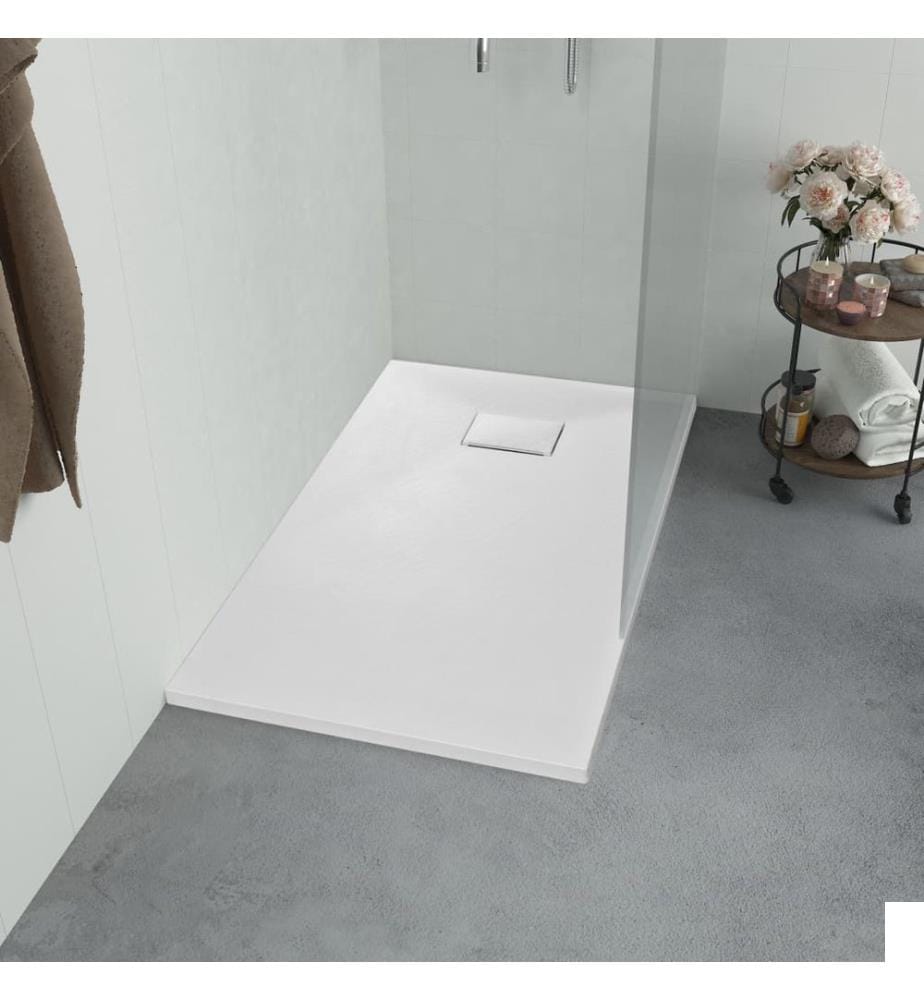 Bac de douche SMC Blanc 90 x 70 cm