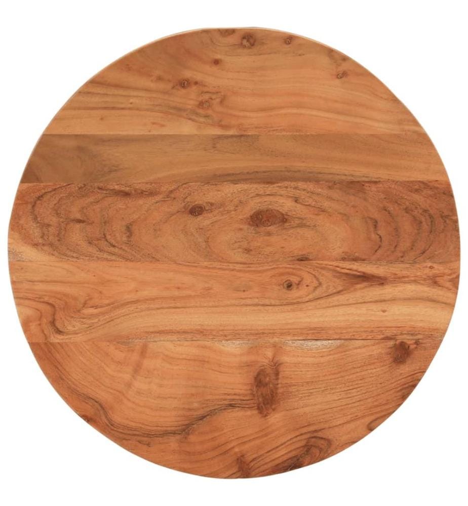 Dessus de table Ø60x2,5 cm rond bois massif d'acacia