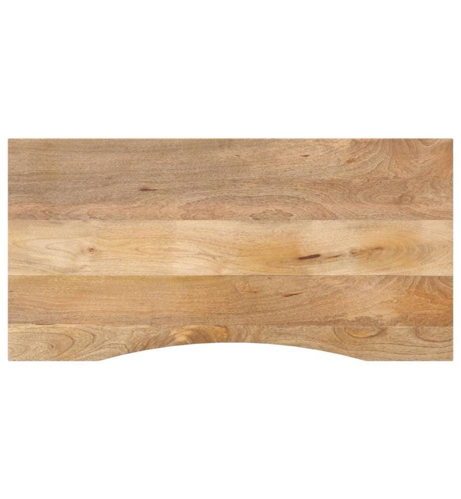 Dessus de bureau avec courbe 140x50x2,5 cm manguier massif brut