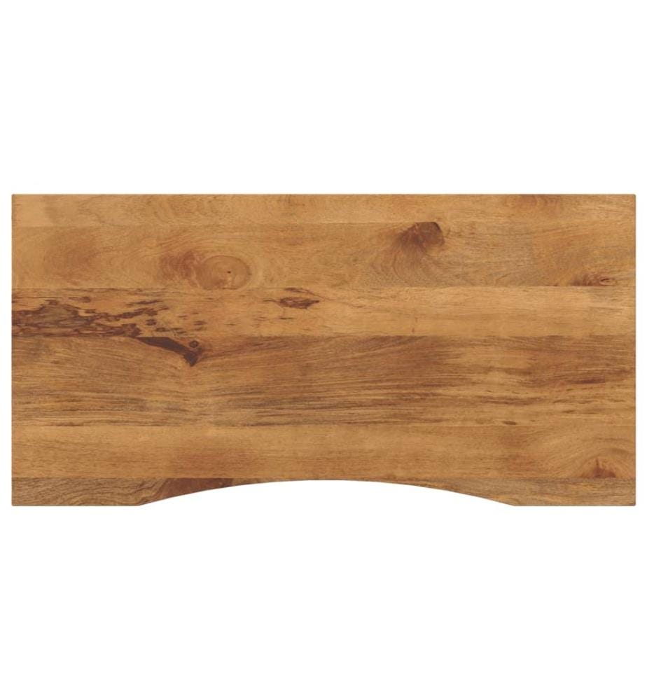 Dessus de bureau avec courbe 140x50x2,5 cm manguier massif brut