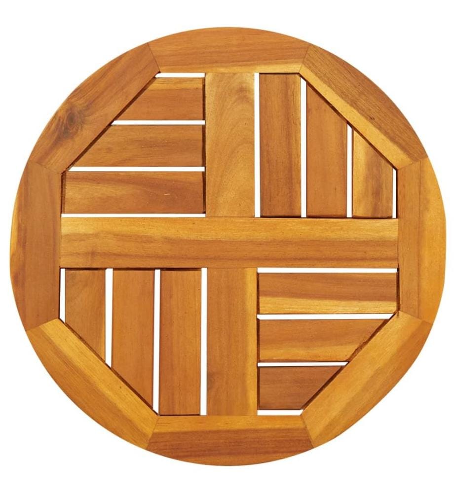 Dessus de table Ø40x2 cm rond bois massif d'acacia