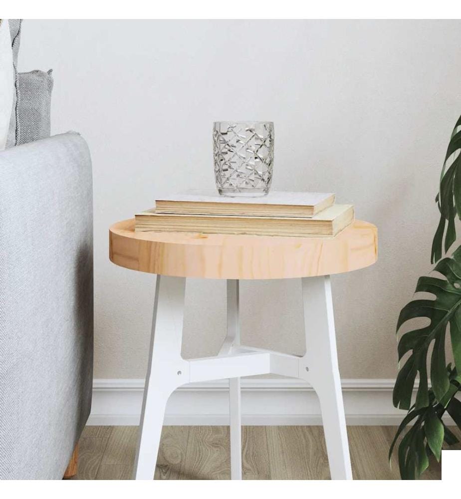 Dessus de table rond Ø30x3 cm bois de pin massif