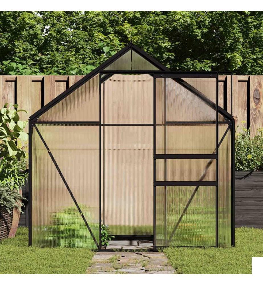 Serre avec cadre de base Anthracite Aluminium 3,61 m²
