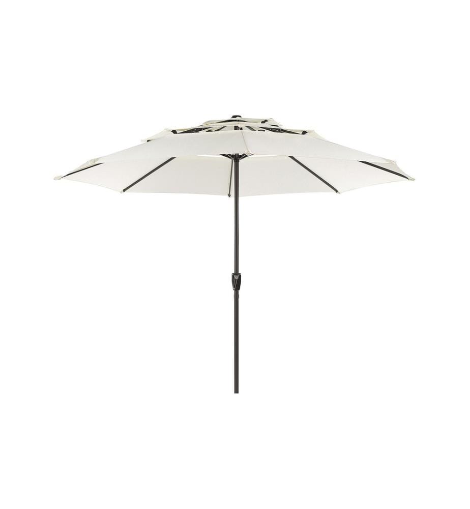 Parasol de jardin 285 cm BIBIONE Beige clair