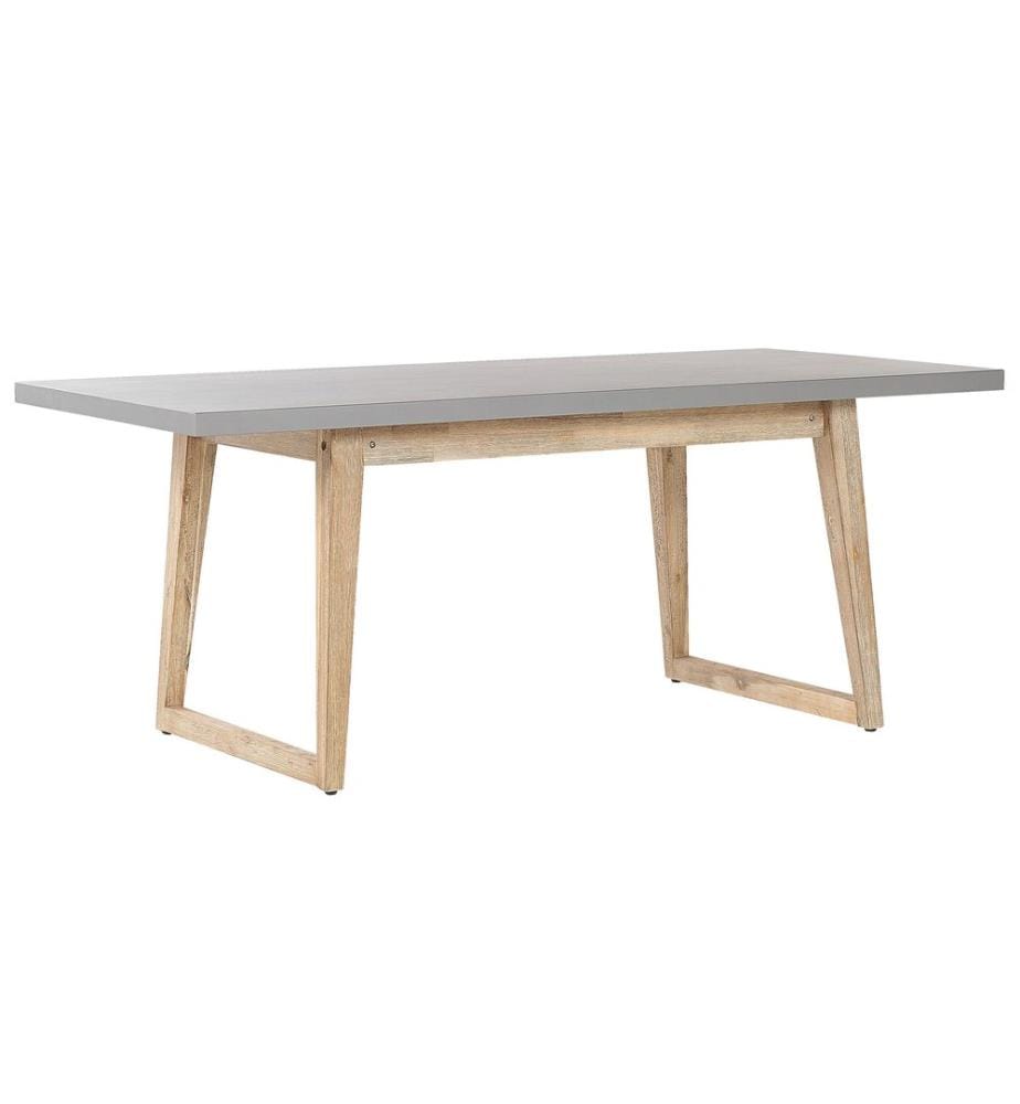 Table de salle à manger de jardin ORIA 180 cm 90 cm Béton Gris