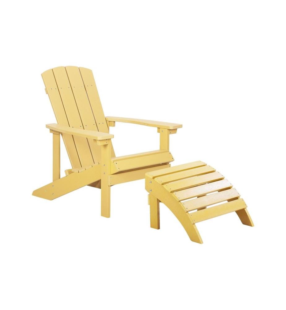 Chaise de jardin ADIRONDACK Jaune