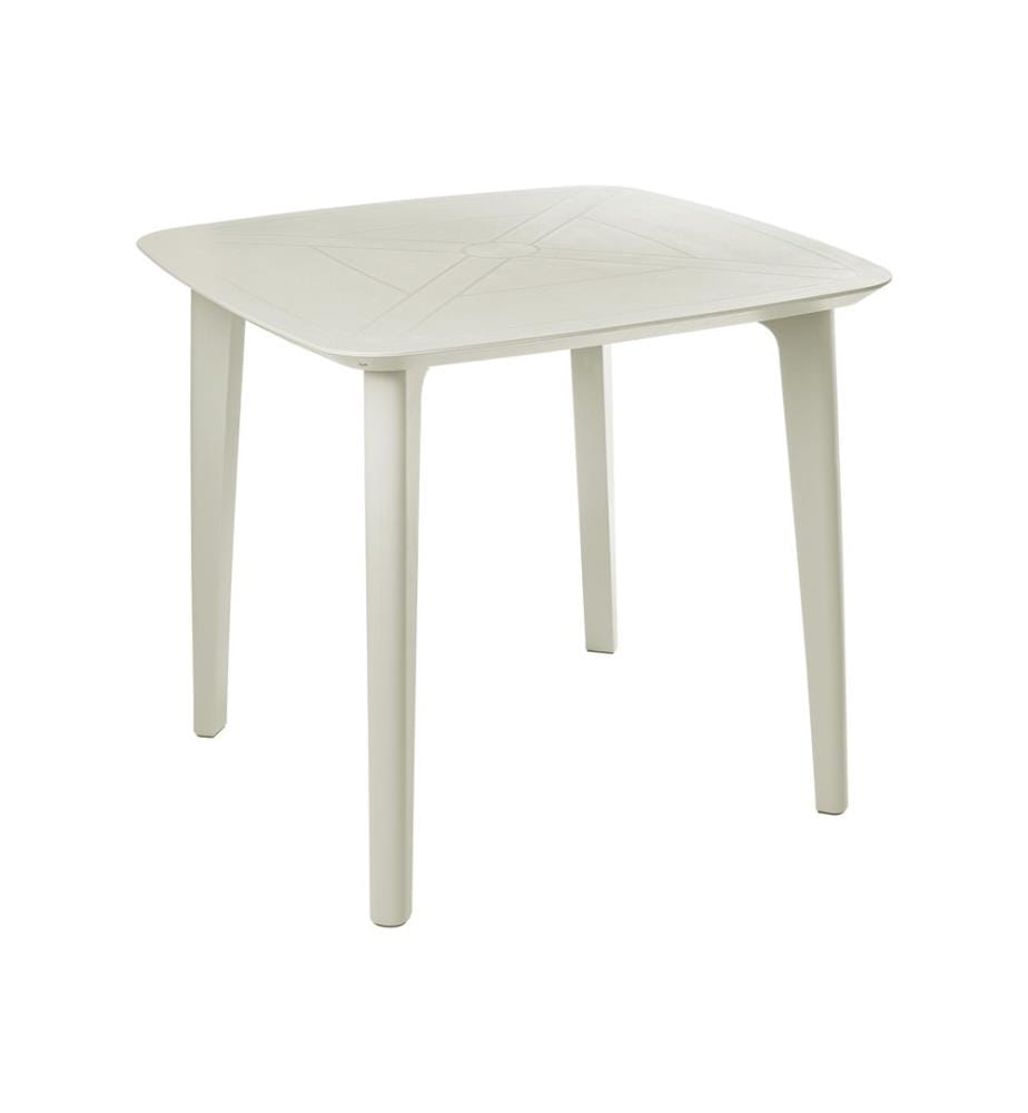 Table de salle à manger de jardin SORICO 86 cm 86 cm Beige clair