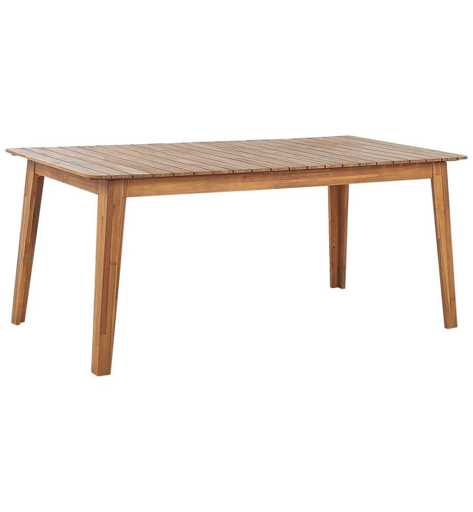 Table de salle à manger de jardin FORNELLI 180 cm 90 cm Acacia Marron