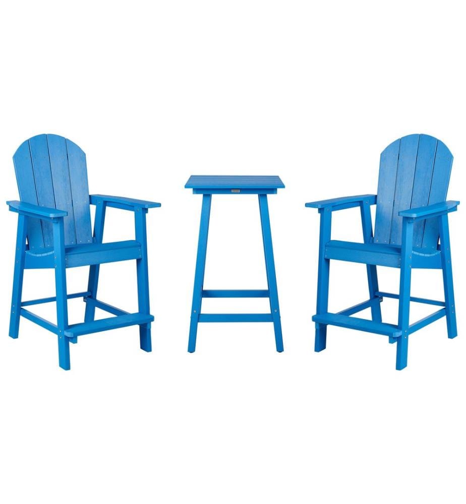 Ensemble bistrot ADIRONDACK Bleu