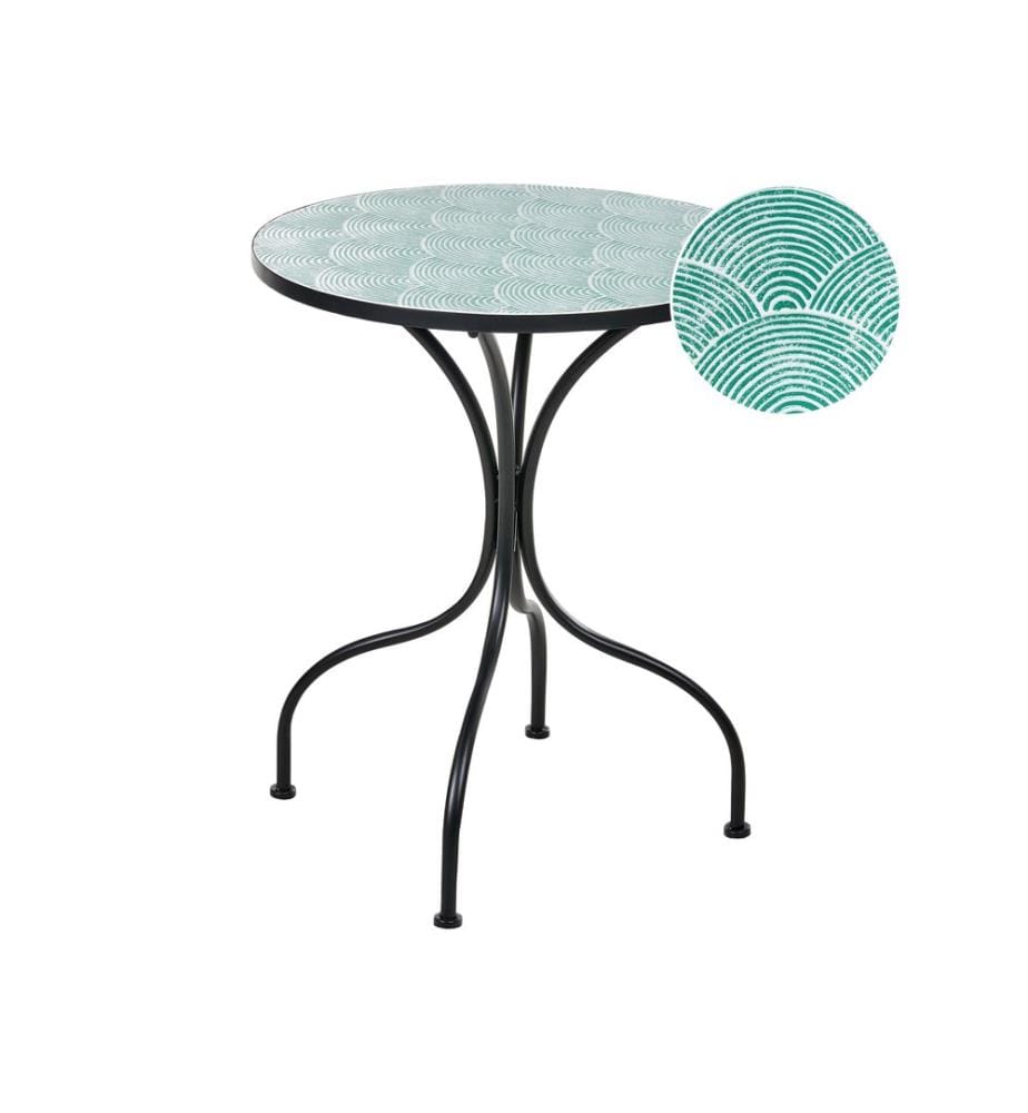 Table bistrot ANAPO 60 cm 60 cm Métal Noir