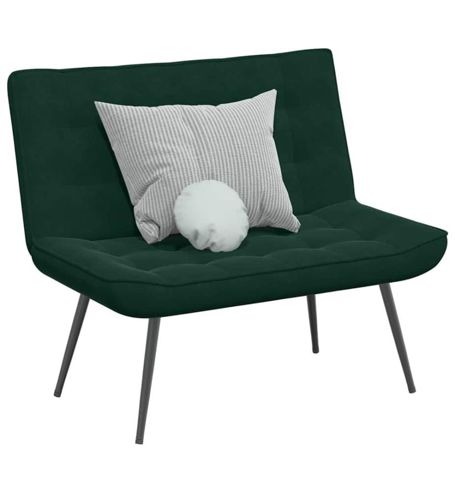 Banc gris foncé 110x74x84 cm velours