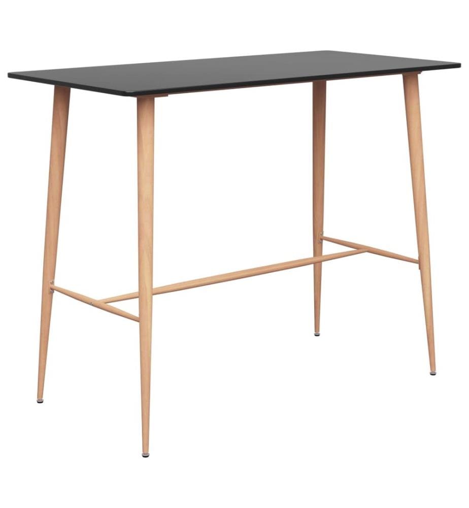 Table de bar Noir 120x60x105 cm