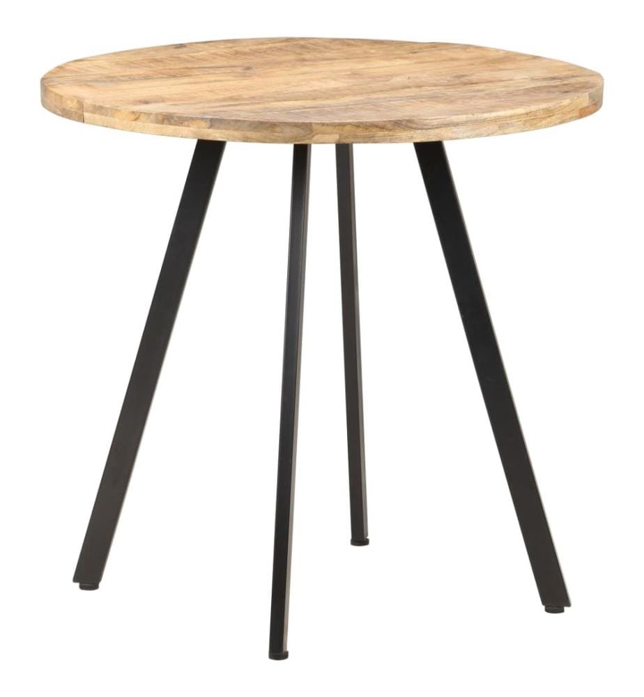 Table de salle à manger 80 cm Bois de manguier brut