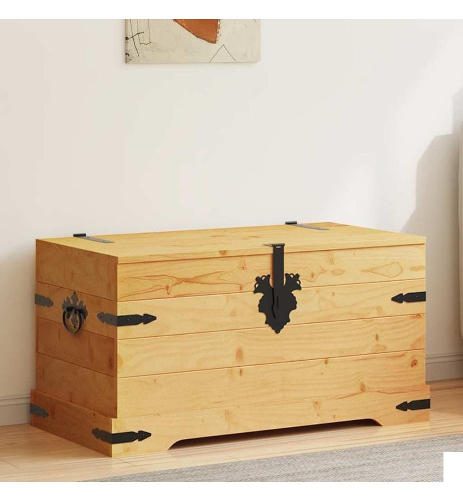 Coffre de rangement Pin mexicain Gamme Corona 91x49,5x47 cm