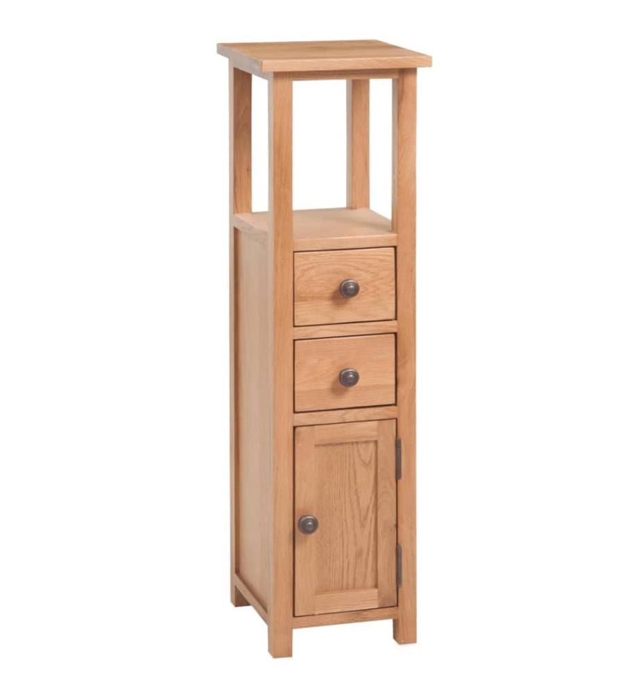 Étagère dangle 26x26x94 cm Bois de chêne massif