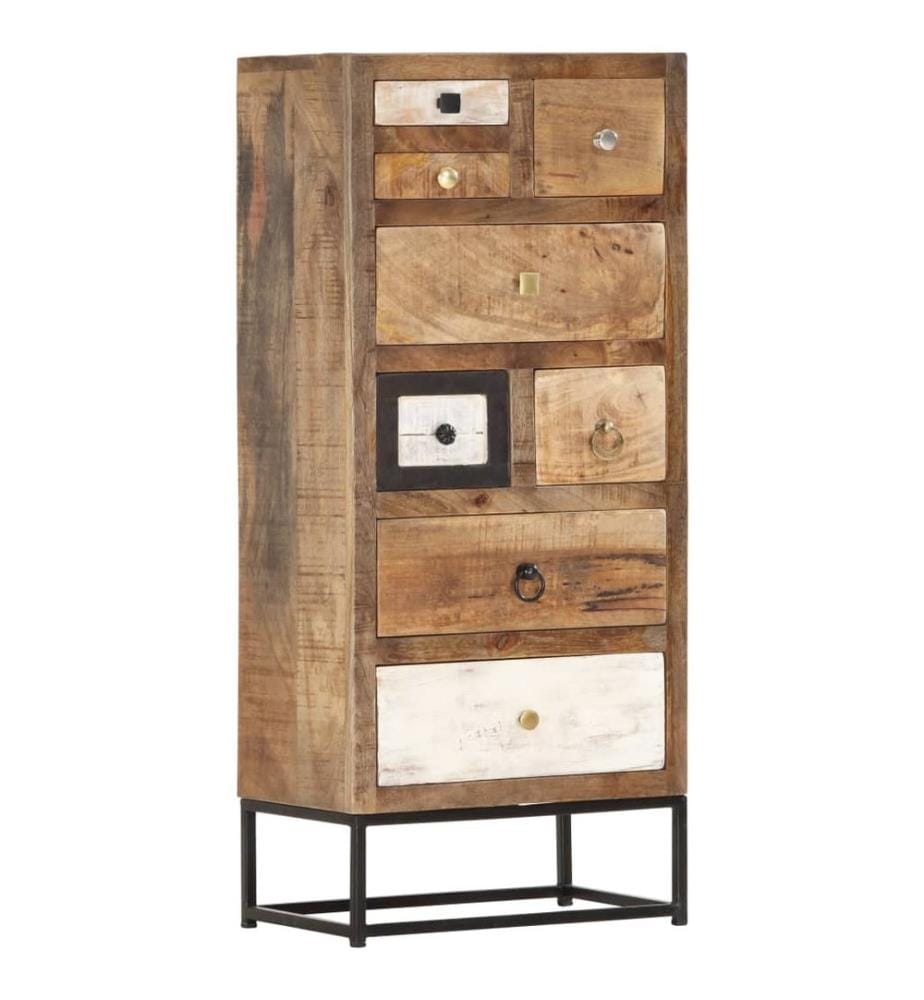 Armoire à tiroirs 45 x 30 x 105 cm Bois de récupération massif